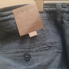 Womens Linen mix trousers.
