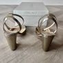 Jimmy Choo Miranda 85 Gold Metallic Block Heels Size 37 - Box Inc. Image 2