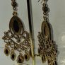 Gold Emerald Waterfall Bohemia Vintage Style Earrings Image 9