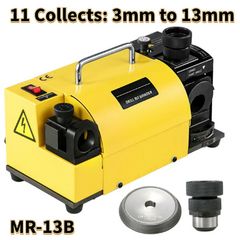 Drill Bits Sharpener MR-13A MR-13B MR-20G Sharpening Angle Grinder W/ 11PCS 18 PCS ER20 ER25 Collects for Cutter Grinding