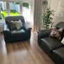 leather sofa & armchair Image 9