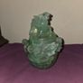 Antique Chinese Green Quartz Carved Lidded Jar Image 2