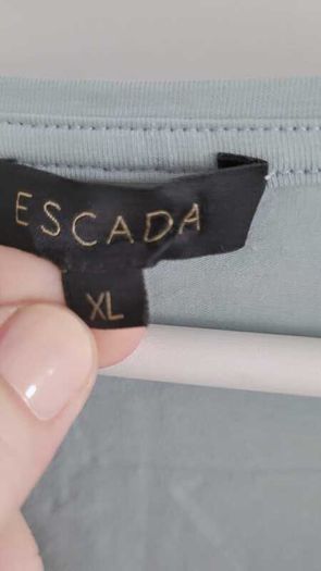 ESCADA diamante blue haze top Sz 16