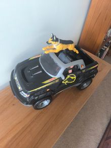 Actio Man with Raid 1 jeep and dog