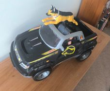 Actio Man with Raid 1 jeep and dog