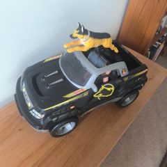 Actio Man with Raid 1 jeep and dog