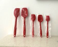 Red Silicon spatula set