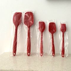 Red Silicon spatula set