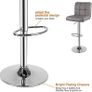 Barstool, Bar Stools Set of 2 PU Leather Swivel Height Adjustable Bar Chairs With Backrest For Breakfast Bar, Counter, Kitchen and Home Barstools (FREE SHIPPING) Image 4