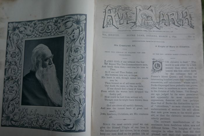 The Ave Maria A Magazine Devoted to the Honor of the Blessed Virgin 1894 and the Bible