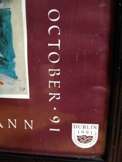 Glass framed Poster