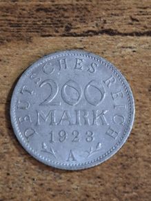 German Empire, Germany, 200 Mark 1923 A Coin - free standard postage