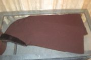 Brown Faux Fur Trimmed Hood Scarf