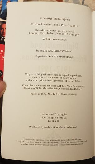 Irish-Soviet Diplomatic And Friendship Relations, 1917-1991