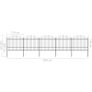 Garden Fence with Spear Top Steel (1.5-1.75)x8.5 m Black Image 5