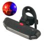 Bike Bicycle Front Rear Red White Blue Light Waterproof LED Flashlight Lamp USB Recharable Image 2