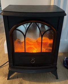 Log Fire Electric Heater