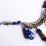 Vintage Ethnic Lapis Pendant Drop Necklace Image 7