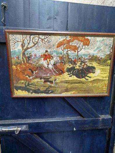 Vintage Framed Hunt Image