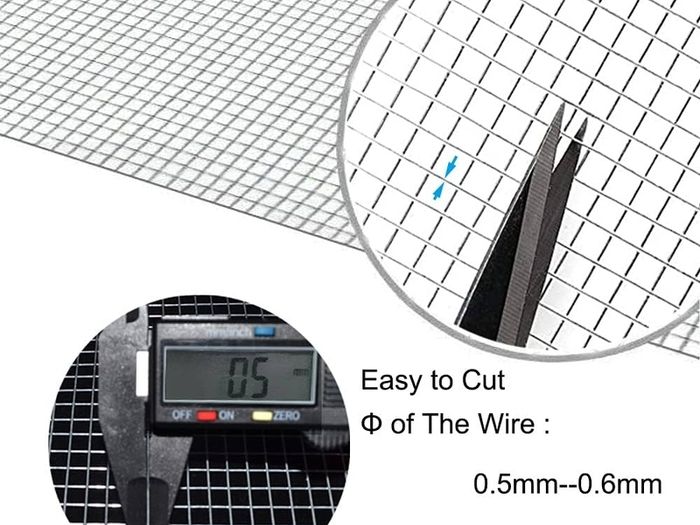 200mmX6m Rodent Mesh Sheet,Welded Steel Mesh Panels,Hot Dip Galvanised Wire Netting Fence Mesh-Stop & Prevent Rat & Mouse and Snake Through