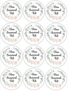 Personalised stickers - christening, communions, confirmation, hens, weddings, birthdays, sweet bags, water bottle labels, business stickers, back to school