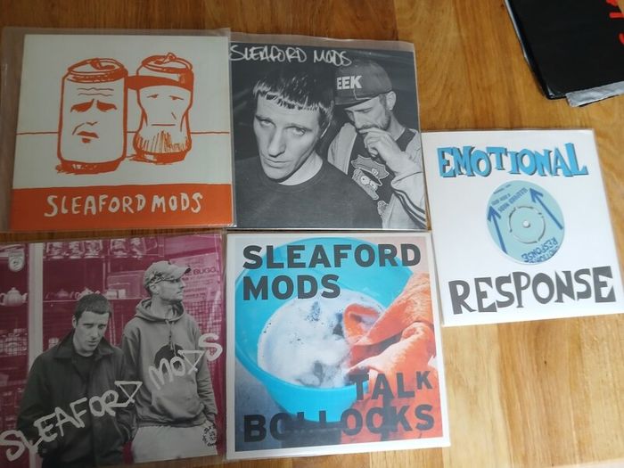 Sleaford Mods Vinyl lot plus Promo bag.