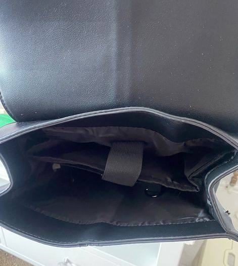 Black Leather Style Satchel/Bag