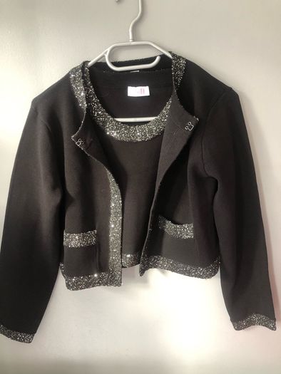 Ladies stunning two piece top S cardigan M