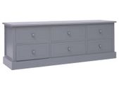 Hall Bench Dark Grey 115x30x40 cm Wood