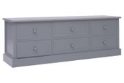 Hall Bench Dark Grey 115x30x40 cm Wood