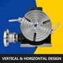 Rotary Table 8 INCH/200 MM Horizontal Vertical Rotary Table 3-Slot Rotary Table for Milling Machine MT-3 Rotary Table for Milling 360 Degrees Precision Rotary Table for Milling Drilling Vise Image 5