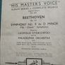 Shellac Gramophone Beethoven Symphony 9 in d minor op 125 choral symphony 75 record Image 6