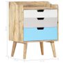 Bedside Cabinet 47x35x63 cm Solid Mango Wood Image 3
