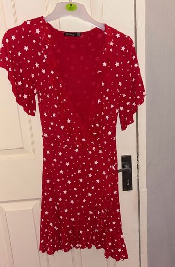 Boohoo starry dress size 12