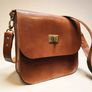 hand made leather satchel Image 2