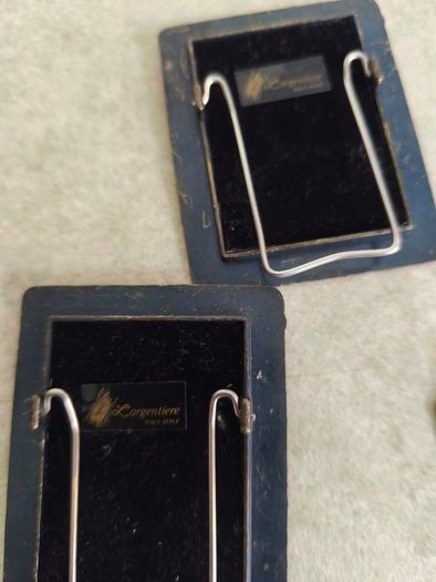 Set of 3 Ornate Black & Gold Small Photo Frame With  French bow , Largentiere, with the tagline ITALY STYLE.