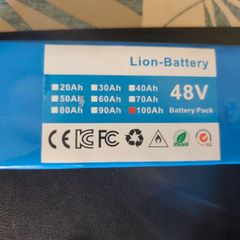 ,13S3P 48V 100000mAh 100Ah Lithium-ion Battery Pack with 1000W BMS for 54.6V E-bike Electric Bicycle Scooter