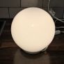 IKEA FADO White Glass Globe Table Lamp Image 2