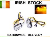 2x 12V Black Motorcycle Indicators Turn Signal Light