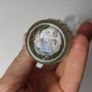 319 - Set of 4 Vintage Clear Glass Collectible Decorative Meat Paste Jars Image 7