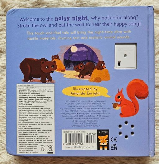 Owl Says Hoot - A Noisy Touch-and-Feel Night Book