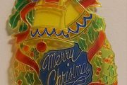 Vintage Acrylic Merry Christmas Hanging