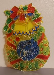 Vintage Acrylic Merry Christmas Hanging