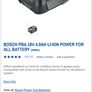 bosch chainsaw 18v + 1 extra 4amp battery Image 2