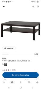 Ikea Lack Coffee table with 2 free office chairs