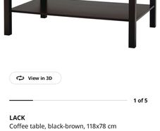 Ikea Lack Coffee table with 2 free office chairs