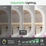 Oval Bathroom Mirror with LED Lights 500x800mm, Bluetooth Led Mirror Bathroom Image 6