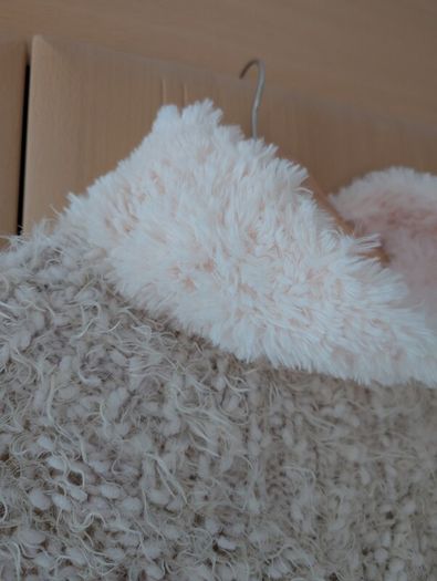Hand knitted poncho