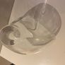 Vintage and Lovely quality unusal shape thick Glass vase Image 7