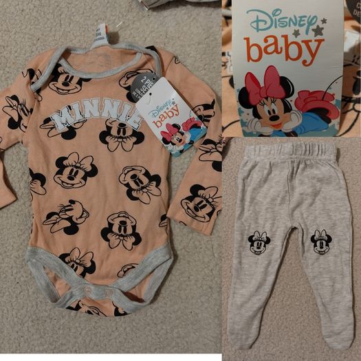 Disney Baby Minnie Mouse 2 Piece Set, New With Tags